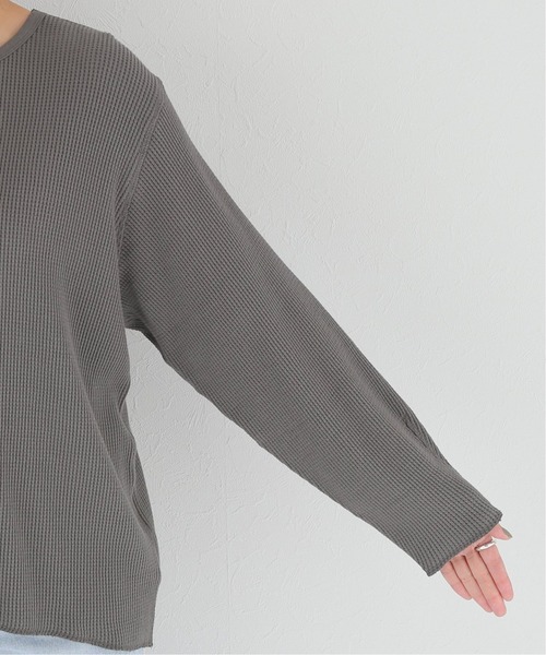 Simplicite（サンプリシテ）の「サーマルタックスリーブ プルオーバー（Tシャツ/カットソー・レディース・ホワイト/ブラック・FREE）」の7枚目の写真