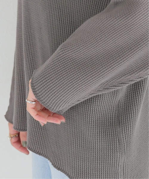 Simplicite（サンプリシテ）の「サーマルタックスリーブ プルオーバー（Tシャツ/カットソー・レディース・ホワイト/ブラック・FREE）」の11枚目の写真