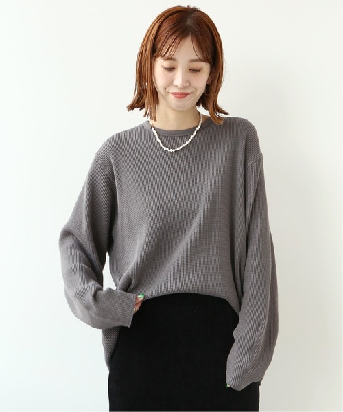 Simplicite（サンプリシテ）の「サーマルタックスリーブ プルオーバー（Tシャツ/カットソー・レディース・ホワイト/ブラック・FREE）」の22枚目の写真