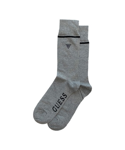 Guess(ゲス)の「Nelson Plain Mini Logo Socks(ソックス/靴下・メンズ・ヘザーグレー/オリーブ/ボルドー/ブラック・ONE SIZE)」の3枚目の写真