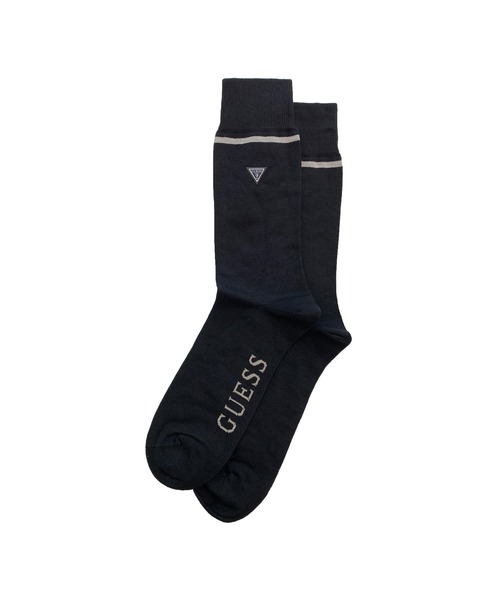 Guess(ゲス)の「Nelson Plain Mini Logo Socks(ソックス/靴下・メンズ・ヘザーグレー/オリーブ/ボルドー/ブラック・ONE SIZE)」の2枚目の写真