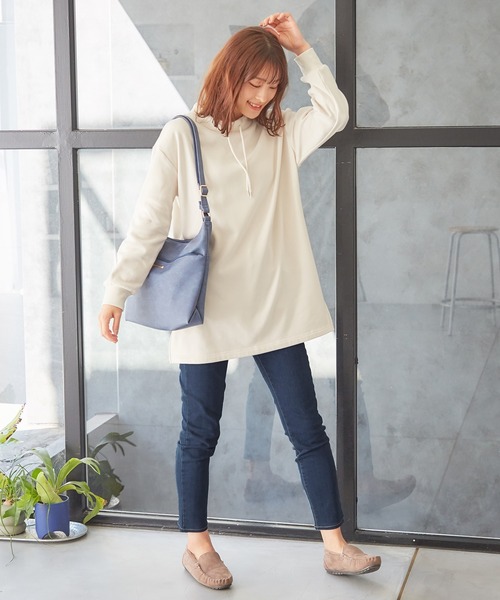 Honeys（ハニーズ）の「暖デニムスキニー６７丈（デニムパンツ・レディース・インディゴブルー/ブラック・LL/M/S/SS/L）」の6枚目の写真