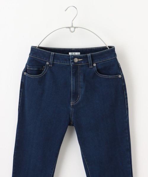 Honeys（ハニーズ）の「暖デニムスキニー６７丈（デニムパンツ・レディース・インディゴブルー/ブラック・LL/M/S/SS/L）」の8枚目の写真