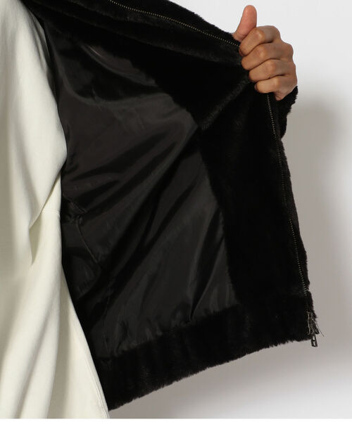 LUSOR（ルーソル）の「LUSOR（ルーソル）エコファーブルゾン（ブルゾン・メンズ・ブラック/ベージュ・MEDIUM/LARGE）」の11枚目の写真