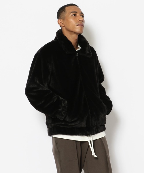 LUSOR（ルーソル）の「LUSOR（ルーソル）エコファーブルゾン（ブルゾン・メンズ・ブラック/ベージュ・MEDIUM/LARGE）」の21枚目の写真