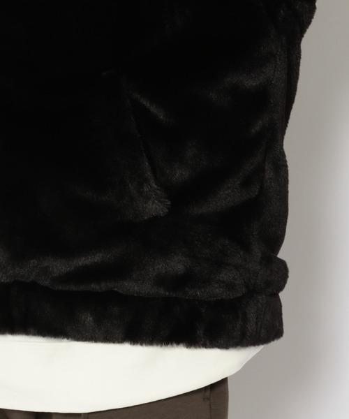 LUSOR（ルーソル）の「LUSOR（ルーソル）エコファーブルゾン（ブルゾン・メンズ・ブラック/ベージュ・MEDIUM/LARGE）」の19枚目の写真