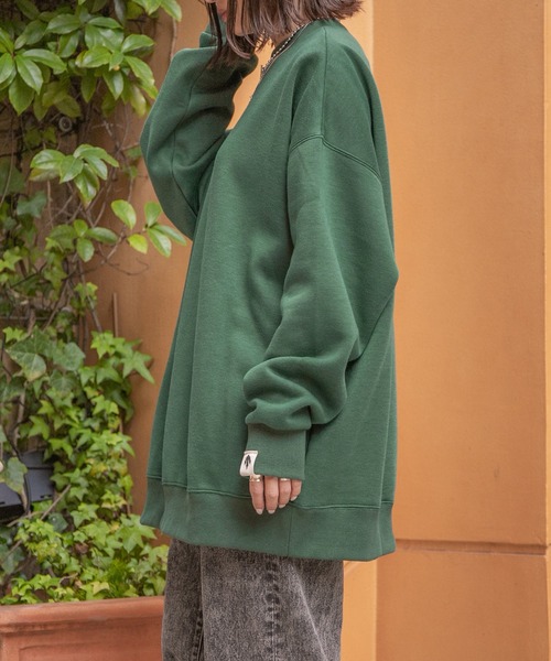 PairPair（ペアペア）の「アニマルピスネーム付きプルオーバー(ユニセックス)（スウェット・レディース・ネイビー/グリーン/オートミール・FREE）」の20枚目の写真