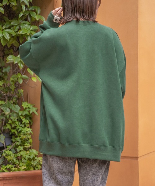 PairPair（ペアペア）の「アニマルピスネーム付きプルオーバー(ユニセックス)（スウェット・レディース・ネイビー/グリーン/オートミール・FREE）」の17枚目の写真