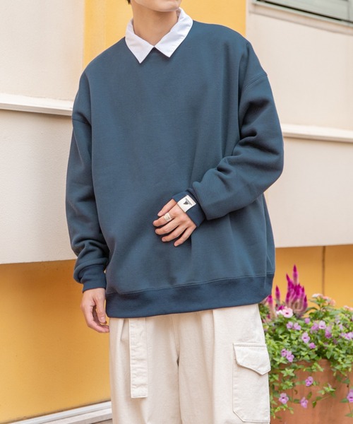 PairPair（ペアペア）の「アニマルピスネーム付きプルオーバー(ユニセックス)（スウェット・レディース・ネイビー/グリーン/オートミール・FREE）」の11枚目の写真