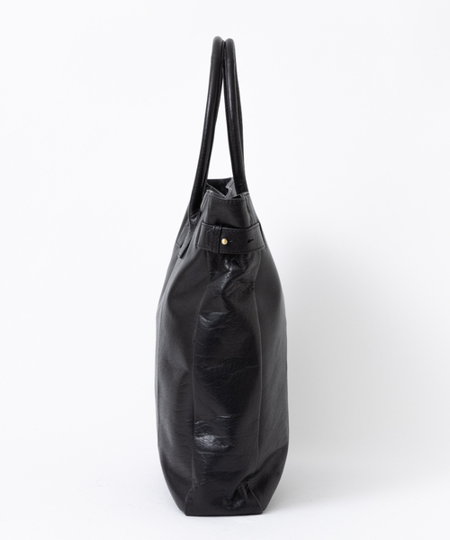 alfredoBANNISTER（アルフレッドバニスター）の「【一部店舗＋WEB限定】縦型 レザートート（トートバッグ・メンズ・ブラック/ダークブラウン・フリー）」の5枚目の写真