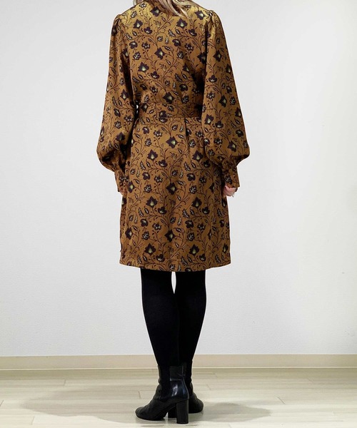 MAISON SCOTCH（メゾンスコッチ）の「ウエストマーク ドレス【163871】（ワンピース・レディース・ブラウン系その他・X-SMALL/SMALL）」の6枚目の写真