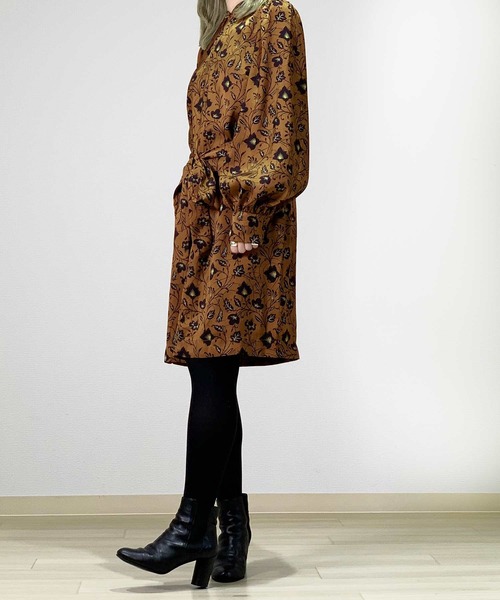 MAISON SCOTCH（メゾンスコッチ）の「ウエストマーク ドレス【163871】（ワンピース・レディース・ブラウン系その他・X-SMALL/SMALL）」の5枚目の写真