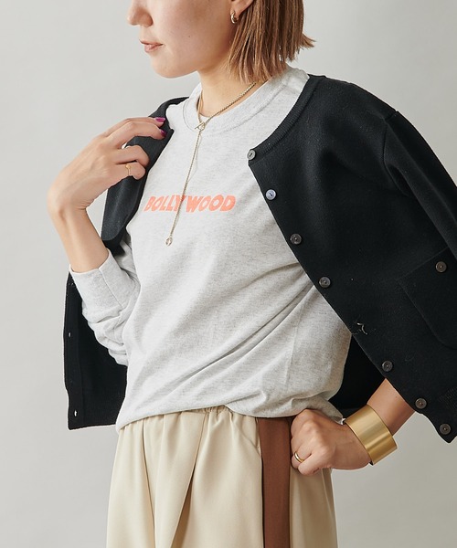 Omekashi（オメカシ）の「ベナレス BOLLYWOODロングTシャツ（Tシャツ/カットソー・レディース・オフホワイト/アイボリー/ホワイト・FREE）」の11枚目の写真
