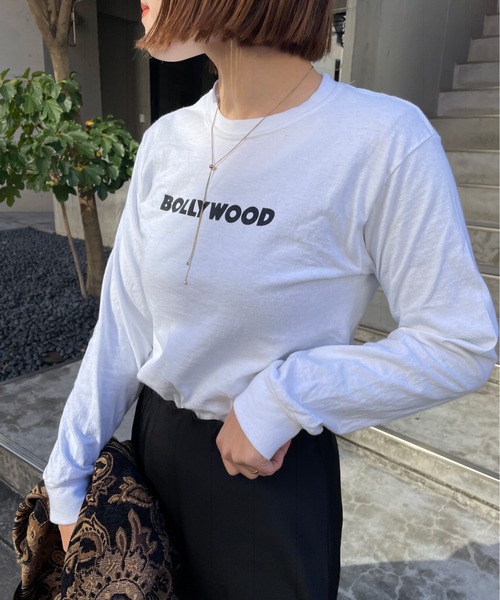 Omekashi（オメカシ）の「ベナレス BOLLYWOODロングTシャツ（Tシャツ/カットソー・レディース・オフホワイト/アイボリー/ホワイト・FREE）」の20枚目の写真
