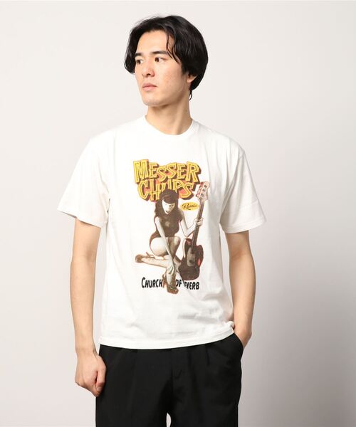 HYSTERIC GLAMOUR（ヒステリックグラマー）の「MESSER CHUPS/MC FROM RUSSIA Tシャツ（Tシャツ/カットソー・メンズ・ホワイト/ブラック/グリーン・SMALL/MEDIUM/LARGE/X-LARGE）」の4枚目の写真