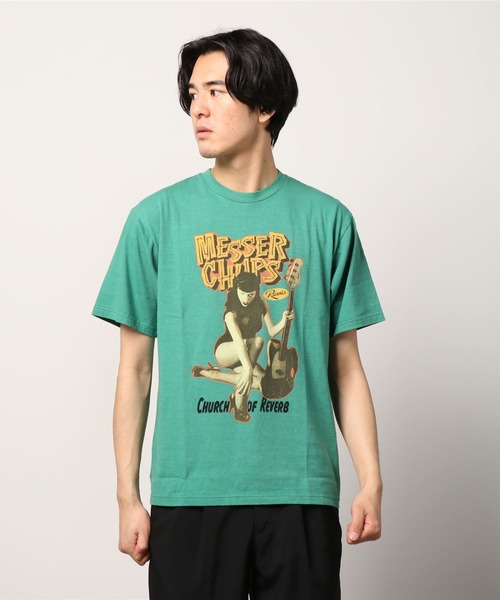 HYSTERIC GLAMOUR（ヒステリックグラマー）の「MESSER CHUPS/MC FROM RUSSIA Tシャツ（Tシャツ/カットソー・メンズ・ホワイト/ブラック/グリーン・SMALL/MEDIUM/LARGE/X-LARGE）」の9枚目の写真