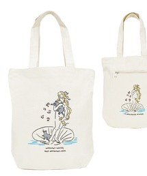 新柄入荷/ファスナー付きグラフィックA4トートバッグ