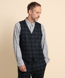 40ｃｔ＆525 | 【Sサイズ～】フラノチェック ベスト(スーツベスト)