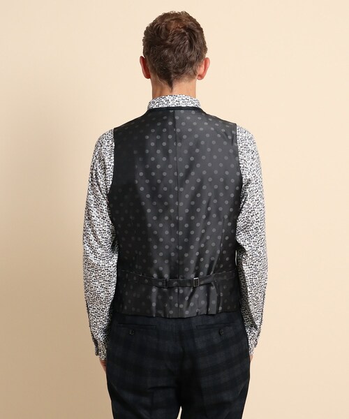 40ct&525(フォーティーカラッツアンドゴーニーゴ)の「【Sサイズ~】フラノチェック ベスト(スーツベスト・メンズ・グレー系その他/ブラック系1・01/02/03/04)」の11枚目の写真