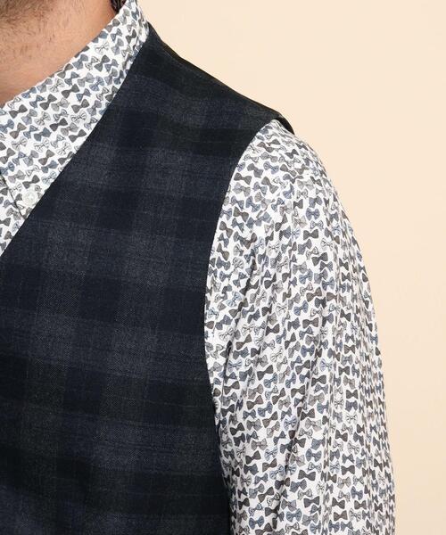 40ct&525(フォーティーカラッツアンドゴーニーゴ)の「【Sサイズ~】フラノチェック ベスト(スーツベスト・メンズ・グレー系その他/ブラック系1・01/02/03/04)」の13枚目の写真