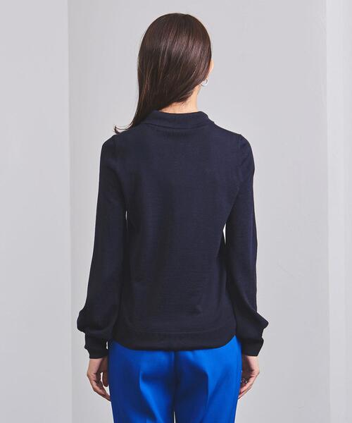 Gunn Johansson（グンヨハンソン）の「＜Gunn Johansson（グン ヨハンソン）＞ボウタイ ニット（ニット/セーター・レディース・ネイビー/オフホワイト・38）」の5枚目の写真