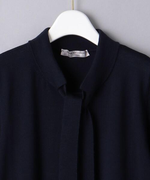 Gunn Johansson（グンヨハンソン）の「＜Gunn Johansson（グン ヨハンソン）＞ボウタイ ニット（ニット/セーター・レディース・ネイビー/オフホワイト・38）」の12枚目の写真