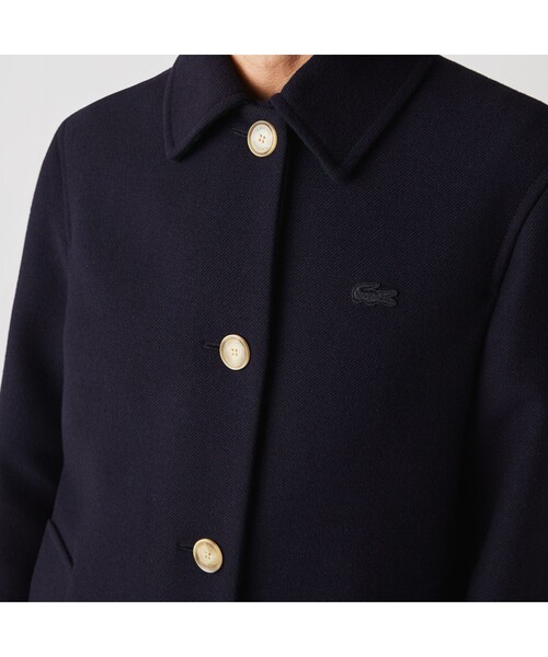 LACOSTE(ラコステ)の「クラッシックウール混ステンカラーコート(ステンカラーコート・レディース・ブラック/グリーン・40/38/36/34)」の14枚目の写真