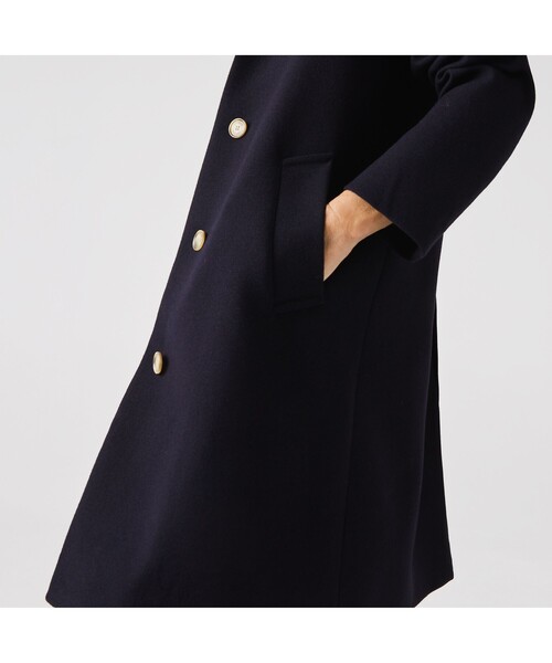 LACOSTE(ラコステ)の「クラッシックウール混ステンカラーコート(ステンカラーコート・レディース・ブラック/グリーン・40/38/36/34)」の15枚目の写真