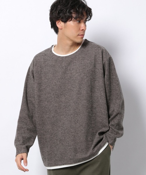LAKOLE（ラコレ）の「TRフリースレイヤードプルオーバー / 239585（Tシャツ/カットソー・メンズ・ベージュ/ネイビー/ロイヤルブルー/チャコール・MEDIUM/LARGE/X-LARGE）」の3枚目の写真