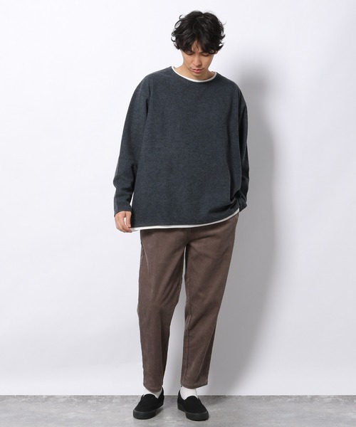 LAKOLE（ラコレ）の「TRフリースレイヤードプルオーバー / 239585（Tシャツ/カットソー・メンズ・ベージュ/ネイビー/ロイヤルブルー/チャコール・MEDIUM/LARGE/X-LARGE）」の18枚目の写真