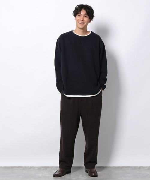 LAKOLE（ラコレ）の「TRフリースレイヤードプルオーバー / 239585（Tシャツ/カットソー・メンズ・ベージュ/ネイビー/ロイヤルブルー/チャコール・MEDIUM/LARGE/X-LARGE）」の9枚目の写真