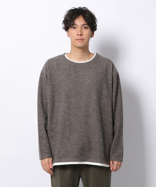 LAKOLE（ラコレ）の「TRフリースレイヤードプルオーバー / 239585（Tシャツ/カットソー・メンズ・ベージュ/ネイビー/ロイヤルブルー/チャコール・MEDIUM/LARGE/X-LARGE）」の8枚目の写真