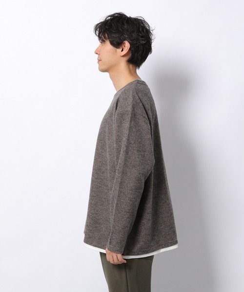 LAKOLE（ラコレ）の「TRフリースレイヤードプルオーバー / 239585（Tシャツ/カットソー・メンズ・ベージュ/ネイビー/ロイヤルブルー/チャコール・MEDIUM/LARGE/X-LARGE）」の17枚目の写真