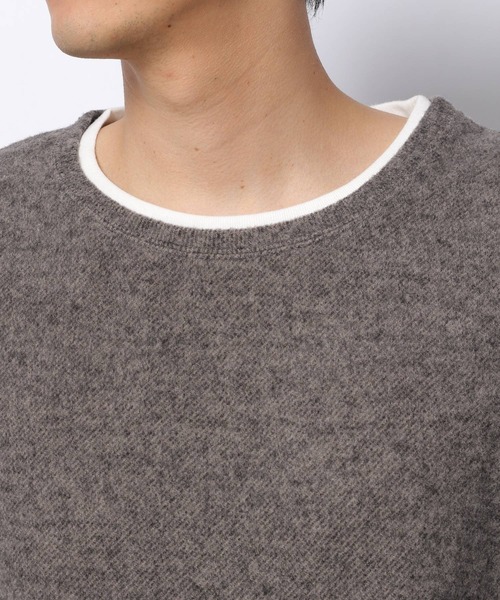 LAKOLE（ラコレ）の「TRフリースレイヤードプルオーバー / 239585（Tシャツ/カットソー・メンズ・ベージュ/ネイビー/ロイヤルブルー/チャコール・MEDIUM/LARGE/X-LARGE）」の13枚目の写真