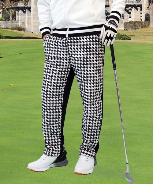 TopIsm（トップイズム）の「裏起毛シャギーボア レギュラーフィット ゴルフ ダウンパンツ ゴルフウェア メンズ（ゴルフグッズ・メンズ・チャコールグレー/ブラック/ベージュ/ネイビー/カーキ/カモフラージュ/ライトグレー/ホワイト×ブラック/グレー系カモフラージュ・M/L/LL）」の2枚目の写真