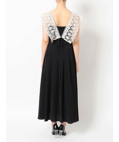 MERCURYDUO(マーキュリーデュオ)の「レースラッフルロングドレス(ワンピース・レディース・ブラック/ブルー/ダークブラウン・SMALL/MEDIUM)」の20枚目の写真