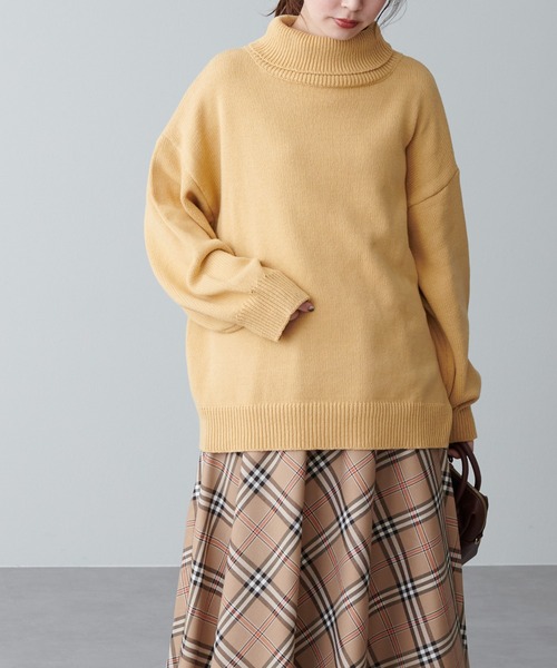 セール】ちょいゆるタートルネックニット（ニット/セーター）｜natural
