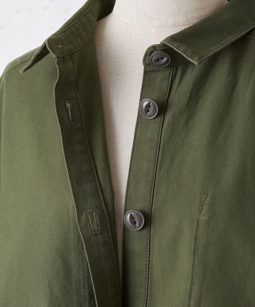 BEARDSLEY（ビアズリー）の「綿麻ティアードシャツ（シャツ/ブラウス・レディース・カーキ/ベージュ・FREE）」の11枚目の写真