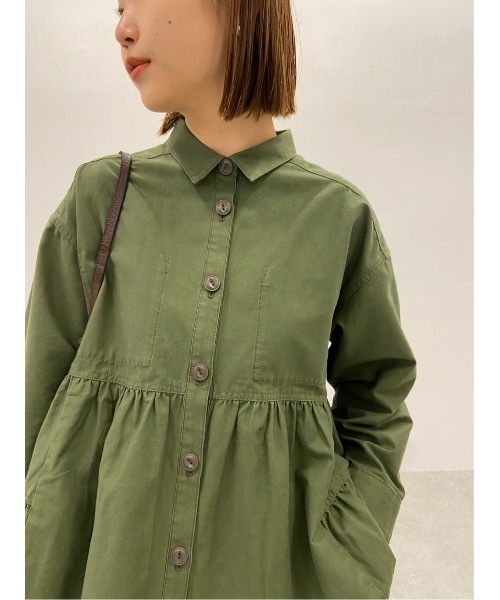 BEARDSLEY（ビアズリー）の「綿麻ティアードシャツ（シャツ/ブラウス・レディース・カーキ/ベージュ・FREE）」の17枚目の写真