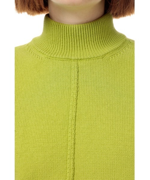 SLY（スライ）の「ROLL UP S/L SHORT TOPS ロールアップスリーブ ショート トップス（ニット/セーター・レディース・ホワイト/ブラック/ベージュ/グリーン・FREE）」の21枚目の写真