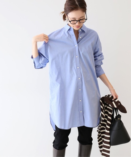 SLOBE IENA（スローブイエナ）の「レギュラーカラーロングシャツ【洗濯 