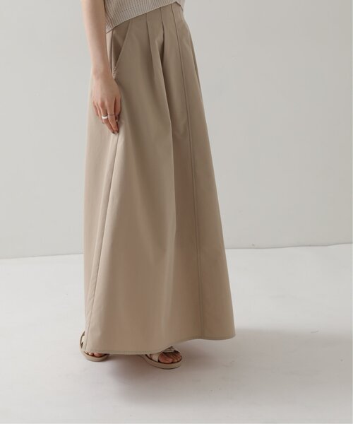 RAY CASSIN（レイカズン）の「ウエストタックロングフレアスカート（スカート・レディース・ブラック/オフホワイト/ベージュ・FREE）」の10枚目の写真