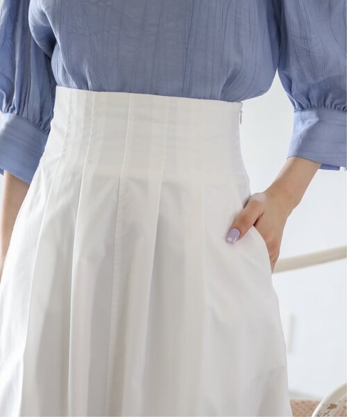 RAY CASSIN（レイカズン）の「ウエストタックロングフレアスカート（スカート・レディース・ブラック/オフホワイト/ベージュ・FREE）」の17枚目の写真