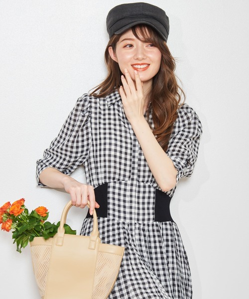 NOELA(ノエラ)の「ウエストリブプリーツシャツワンピ(ワンピース・レディース・ブラック/ベージュ/オフホワイト・S/M)」の21枚目の写真
