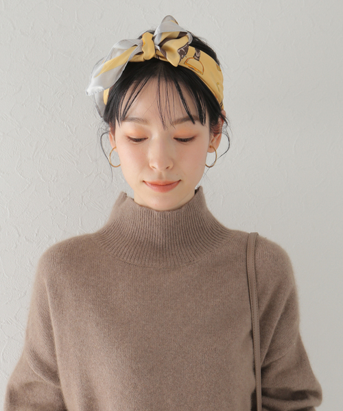 Simplicite(サンプリシテ)の「Assortスカーフ1(ストール/ショール・レディース・ネイビー/イエロー/ブルー系その他・FREE)」の17枚目の写真