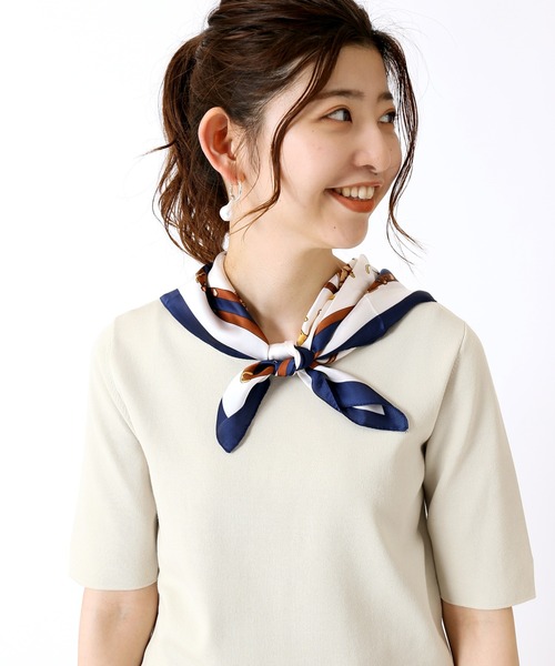 Simplicite(サンプリシテ)の「Assortスカーフ1(ストール/ショール・レディース・ネイビー/イエロー/ブルー系その他・FREE)」の11枚目の写真