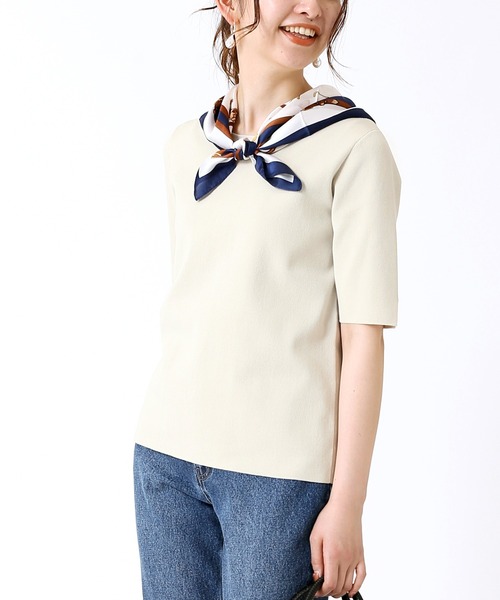 Simplicite(サンプリシテ)の「Assortスカーフ1(ストール/ショール・レディース・ネイビー/イエロー/ブルー系その他・FREE)」の10枚目の写真