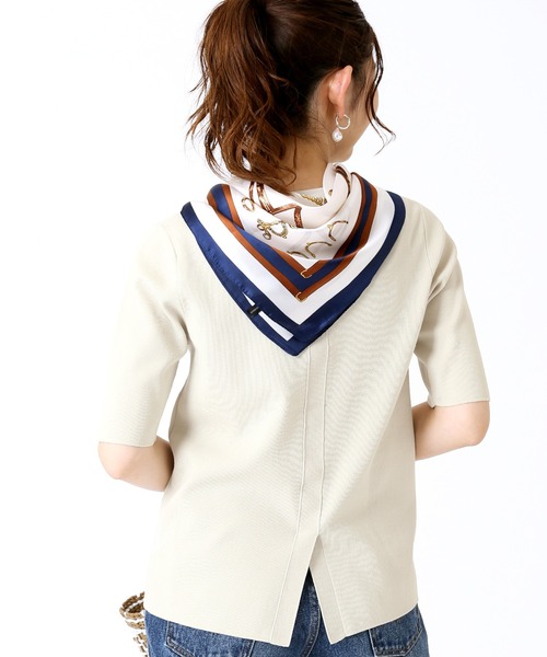 Simplicite(サンプリシテ)の「Assortスカーフ1(ストール/ショール・レディース・ネイビー/イエロー/ブルー系その他・FREE)」の12枚目の写真