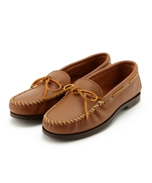 Minnetonka（ミネトンカ）の「 MINNETONKA / キャンプモカシン（モカシン/デッキシューズ・メンズ・ライトブラウン/ブラック・8.5inch/8inch/9inch/7.5inch/9.5inch）」の20枚目の写真