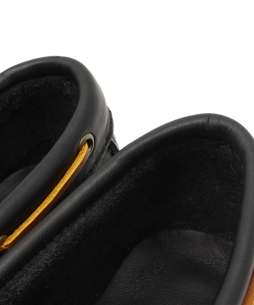 Minnetonka（ミネトンカ）の「 MINNETONKA / キャンプモカシン（モカシン/デッキシューズ・メンズ・ライトブラウン/ブラック・8.5inch/8inch/9inch/7.5inch/9.5inch）」の9枚目の写真